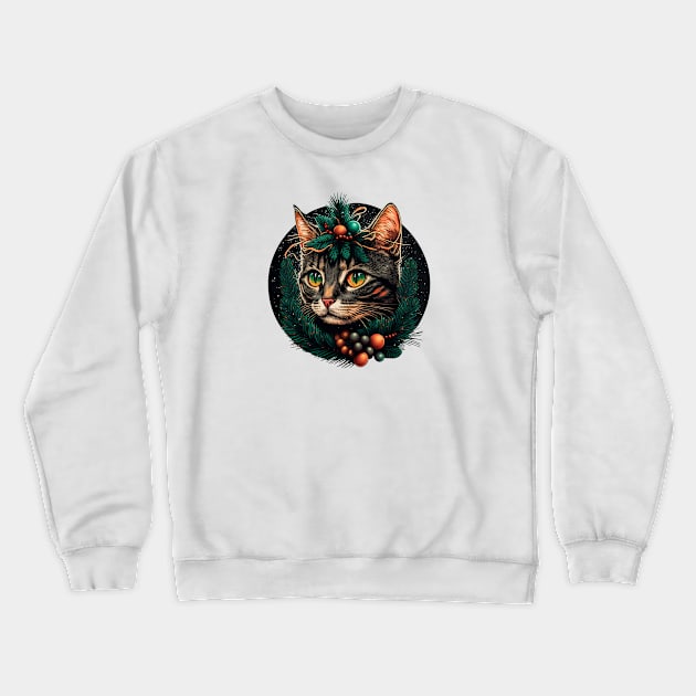 Meow Christmas Crewneck Sweatshirt by Dandzo